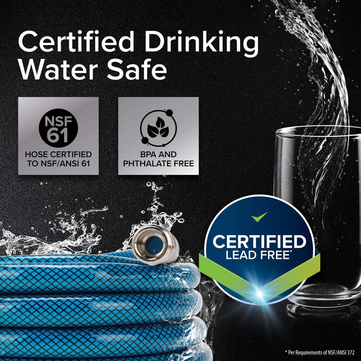 Camco Qualifies for Free Shipping Camco 10' Premium Drinking Water Hose 5/8" ID Anti-Kink #22823