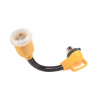 Camco Qualifies for Free Shipping Camco 50a Powergrip Locking Electrical Adapter 90-Degree 18