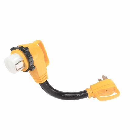 Camco Qualifies for Free Shipping Camco 50a Powergrip Locking Electrical Adapter 90-Degree #55562