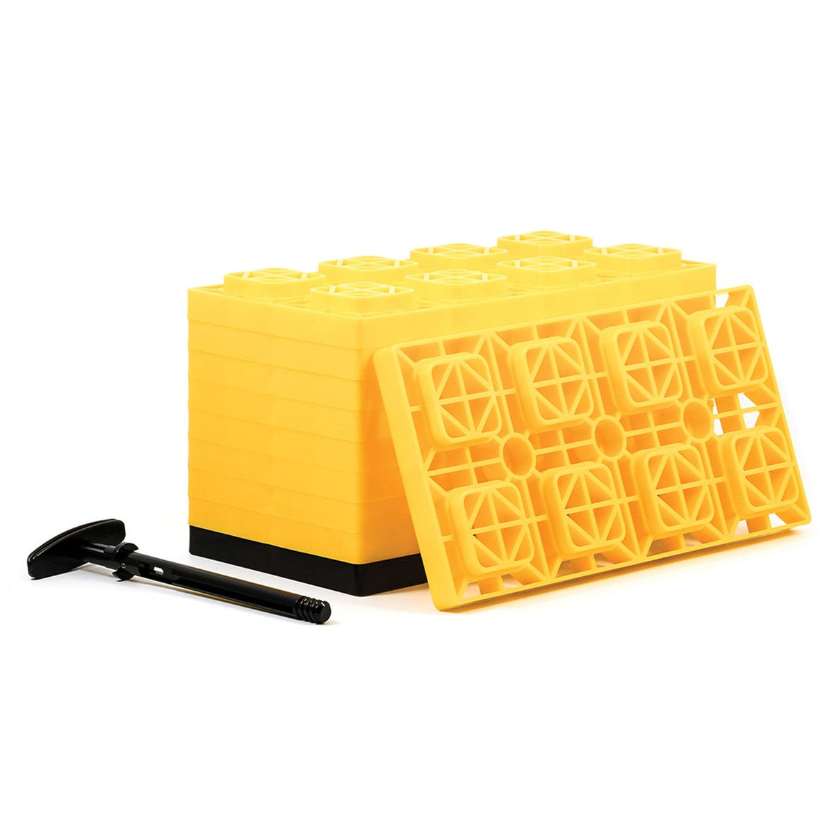 Camco Qualifies for Free Shipping Camco Fasten Leveling Blocks with T-Handle 4x2 Yellow 10-pk #44515
