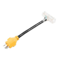Camco Qualifies for Free Shipping Camco HD Powergrip Locking Generator Adapter 30a Male to 15a Lighted Female 12