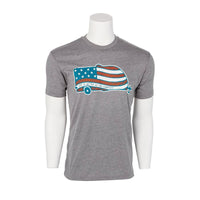 Camco Qualifies for Free Shipping Camco Libatc American Flag Camper T-Shirt XL #53333