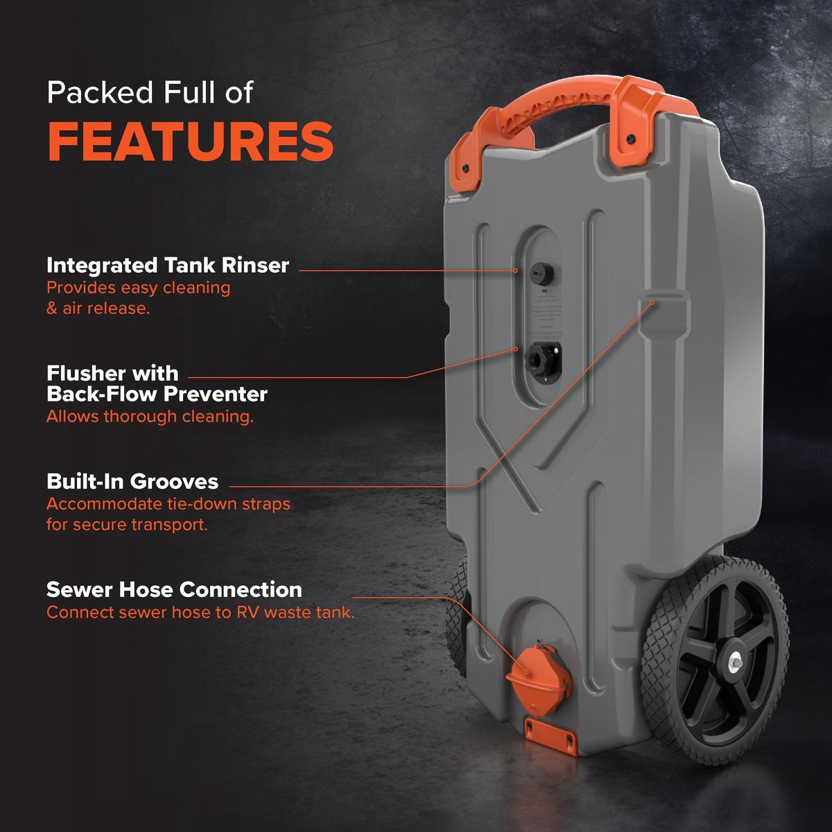 Camco Not Qualified for Free Shipping Camco Portable Holding Tank 15 Gallon #39000