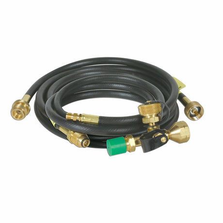 Camco Qualifies for Free Shipping Camco Propane Connection Kit 4-Port Tee with 5 & 12' Hose #59123