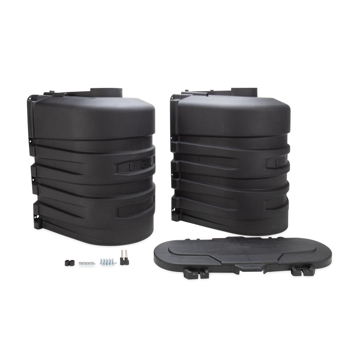 Camco Not Qualified for Free Shipping Camco Propane Tank Cover Double 20# Black #50502