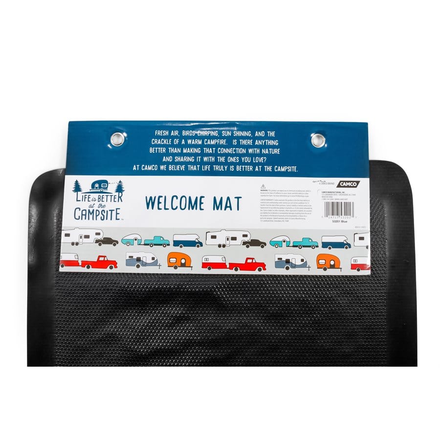 Camco Qualifies for Free Shipping Camco Scrub Rug Blue/Orange #53201