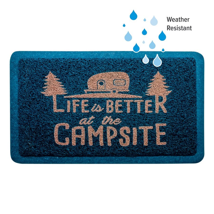 Camco Qualifies for Free Shipping Camco Scrub Rug Blue/Orange #53201