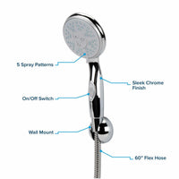 Camco Qualifies for Free Shipping Camco Shower Head Kit Chrome with Hose #43713