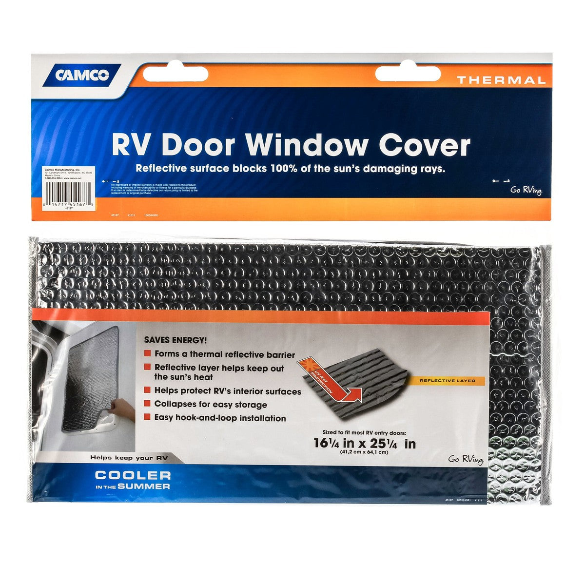 Camco Qualifies for Free Shipping Camco Sunshield Reflective Door & Window Cover #45167