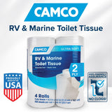 Camco Qualifies for Free Shipping Camco TST 2-Ply Toilet Tissue 4 Rolls #40278
