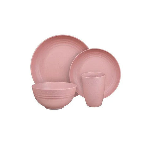 Camp Casual Qualifies for Free Shipping Camp Casual 8-Piece Microwave Safe Dish Set Rustic Red #CC-011RR
