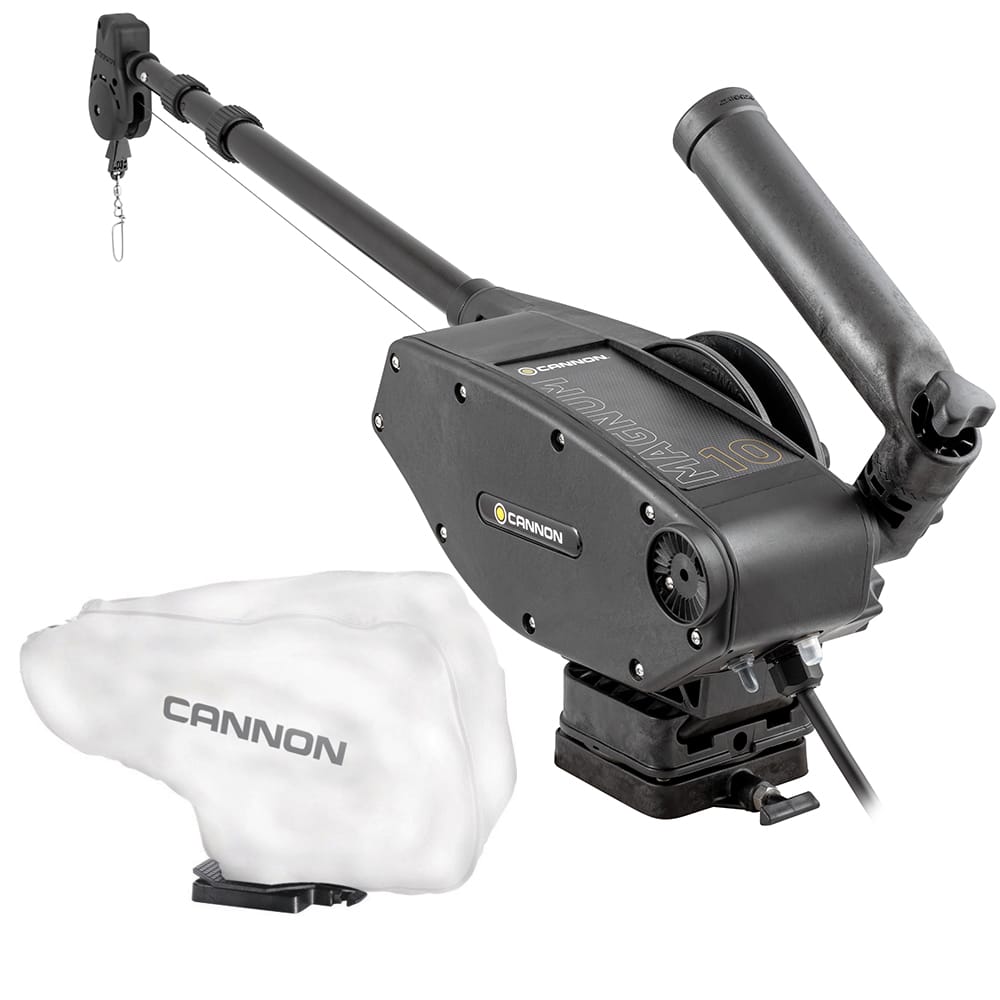 Cannon Qualifies for Free Shipping Cannon Magnum 10 Electric Downrigger with White Cover #1902305/WHTCOVER