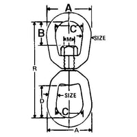 Chicago Hardware Qualifies for Free Shipping Chicago Hardware Eye & Eye Swivel 3/4
