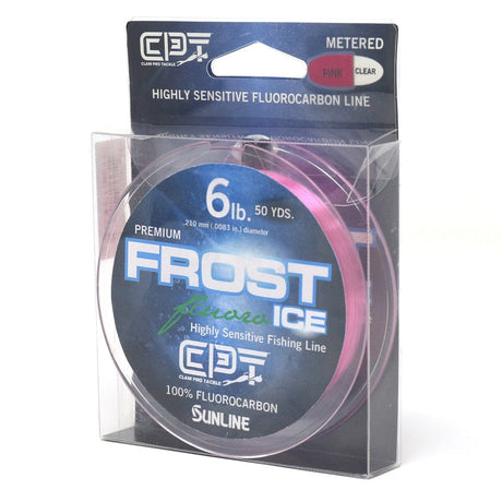 Clam Pro Tackle Qualifies for Free Shipping Clam Pro Tackle Frost Line Fluorocarbon 4 lb Metered Pink/Clear 50 Yard #14425