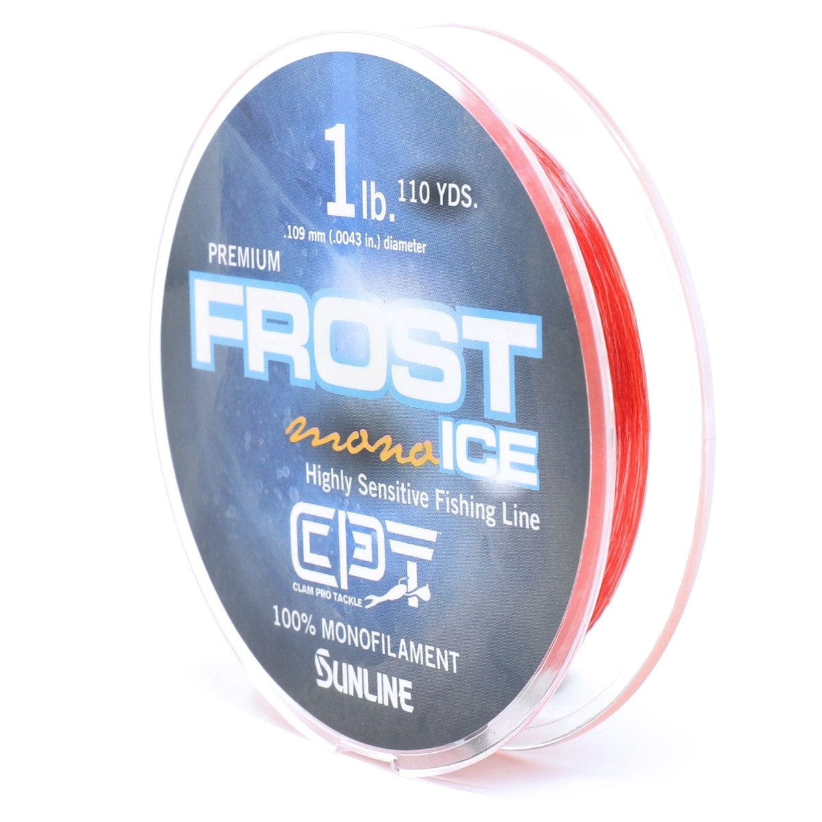 Clam Pro Tackle Qualifies for Free Shipping Clam Pro Tackle Frost Line Monofiliment 7 lb Metered Red/Clear 110 Yard #14437