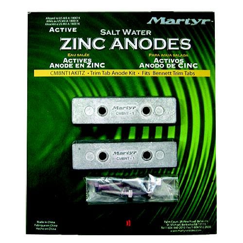CMP Global Qualifies for Free Shipping CMP Global Bennett Trim Tab Kit 2 Anodes Plus HW #CMBNT1AKITZ