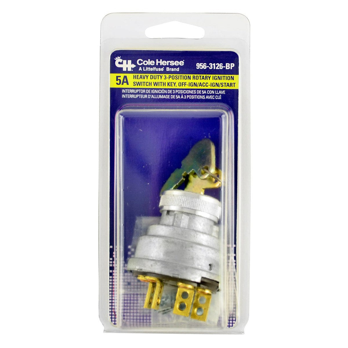 Cole Hersee Company Qualifies for Free Shipping Cole Hersee 3-Position Heavy-Duty Ignition Switch #956-3126-BP