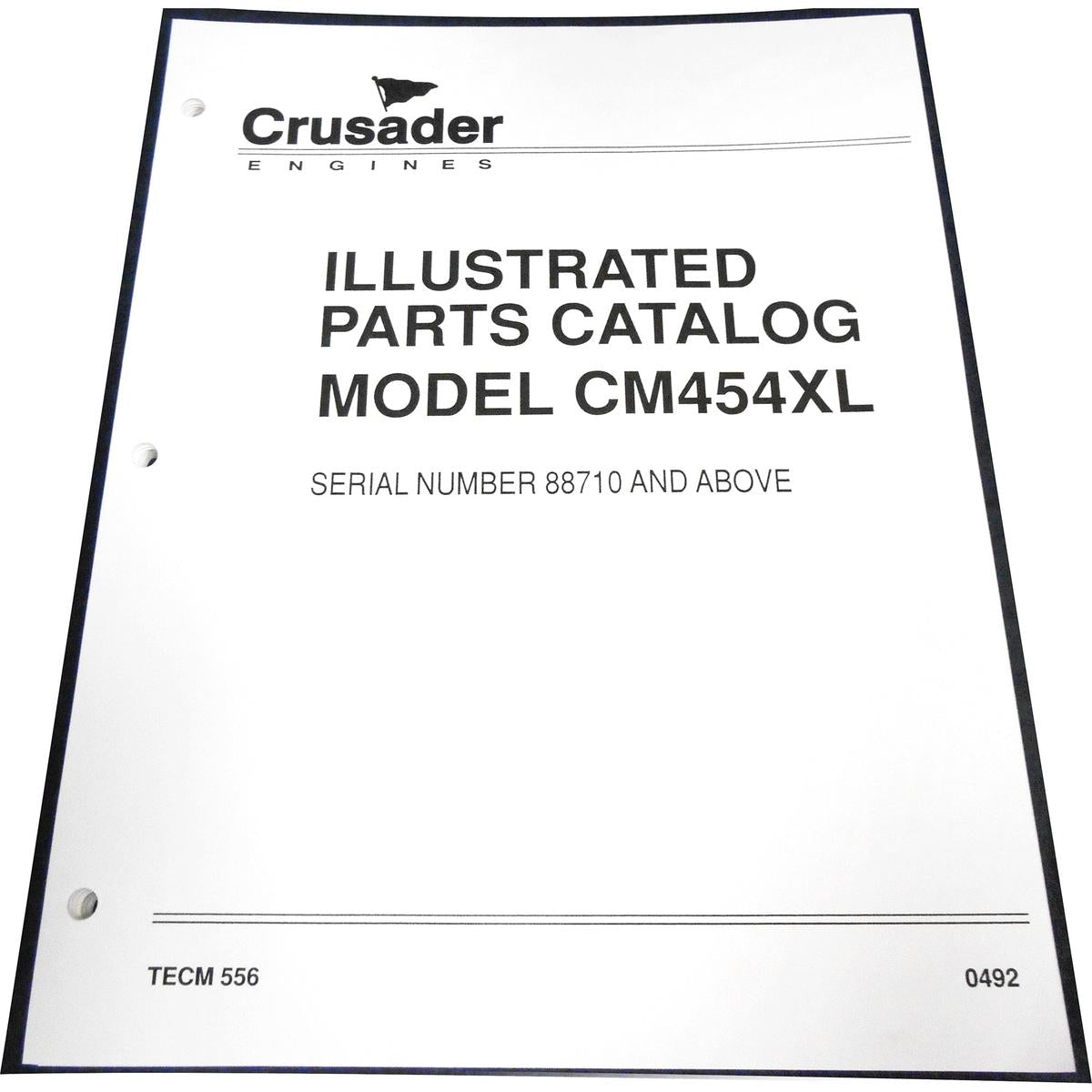 Crusader Qualifies for Free Shipping Crusader CM 454 Parts Manual S/N88710-up #TECM556