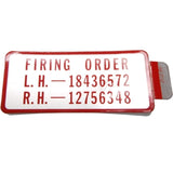 Crusader Qualifies for Free Shipping Crusader Firing Order Decal #97182