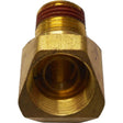 Crusader Qualifies for Free Shipping Crusader Inverted Flare Fitting 45-Degree 3/8" NPT x 1/2" Threaded #143340