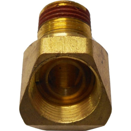 Crusader Qualifies for Free Shipping Crusader Inverted Flare Fitting 45-Degree 3/8" NPT x 1/2" Threaded #143340