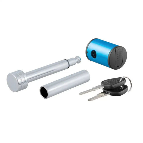 CURT Qualifies for Free Shipping CURT 1/2" Hitch Lock with 5/8" Sleeve Blue Aluminum #23506