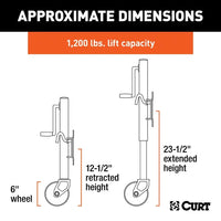 CURT Qualifies for Free Shipping CURT 1200 lb Jack 6