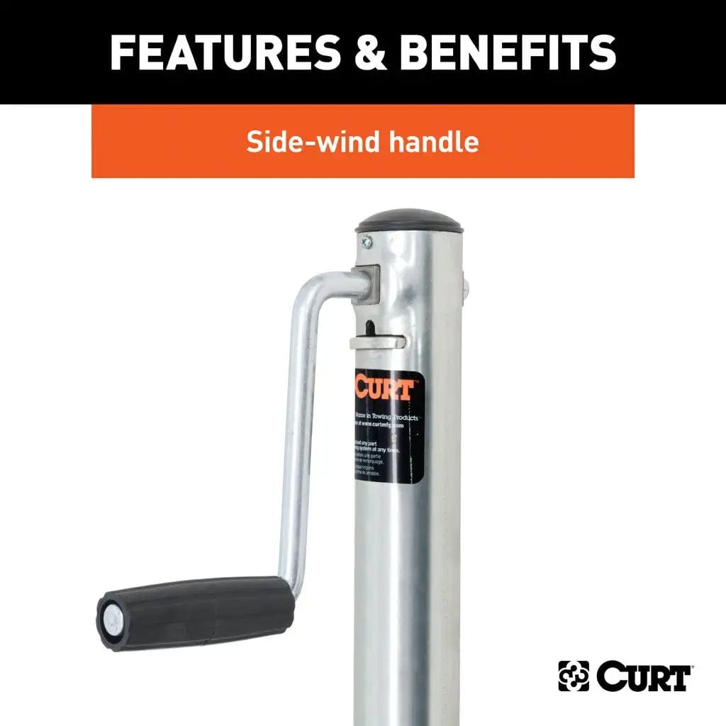 CURT Qualifies for Free Shipping CURT 1200 lb Jack 6" Wheels Bulk #28112