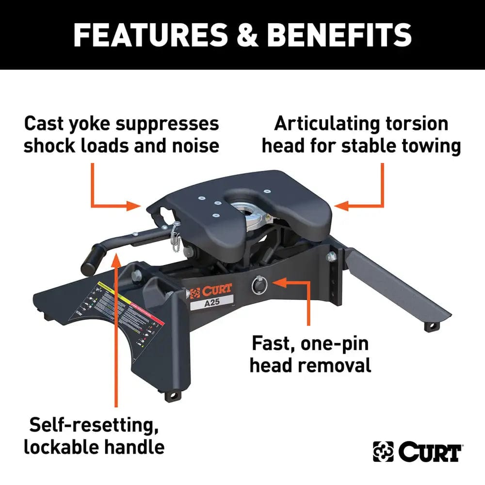 CURT Not Qualified for Free Shipping CURT 25K 5th Wheel Hitch #16180