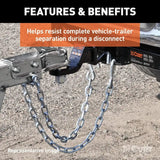 CURT Qualifies for Free Shipping CURT 27" Safety Chain with S-Hook #80040
