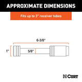 CURT Qualifies for Free Shipping CURT 3" Hitch Lock 3000 lb #23025