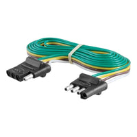 CURT Qualifies for Free Shipping CURT 4-Way Flat Connector Plug & Socket with 72