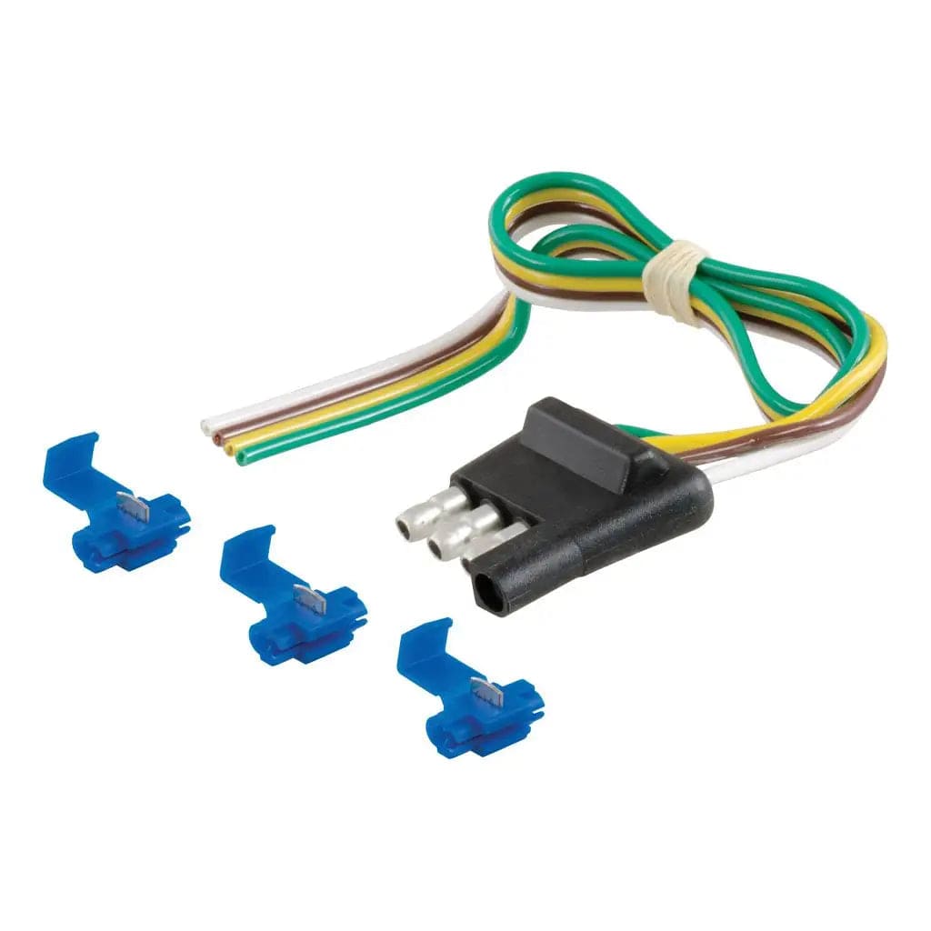 CURT Qualifies for Free Shipping CURT 4-Way Plug 12" Wires Trailer Side #58033