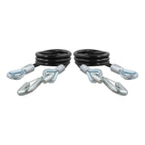 CURT Qualifies for Free Shipping CURT 44" Safety Cables with 2 Snap Hooks 7500 lb Vinyl #80176