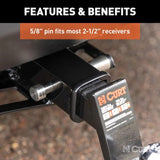 CURT Qualifies for Free Shipping CURT 5/8" Dogbone Lock SS #23519