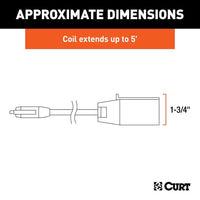 CURT Qualifies for Free Shipping CURT 5 To 7-Way Adapter 5' Harness #57281