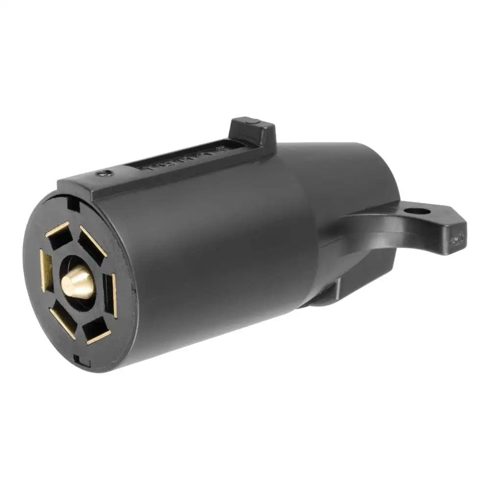 CURT Qualifies for Free Shipping CURT 7-Way RV Blade Connector Plug Trailer Side Black #58141