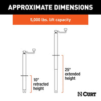 CURT Qualifies for Free Shipping CURT A-Frame Jack with Top Handle #28255