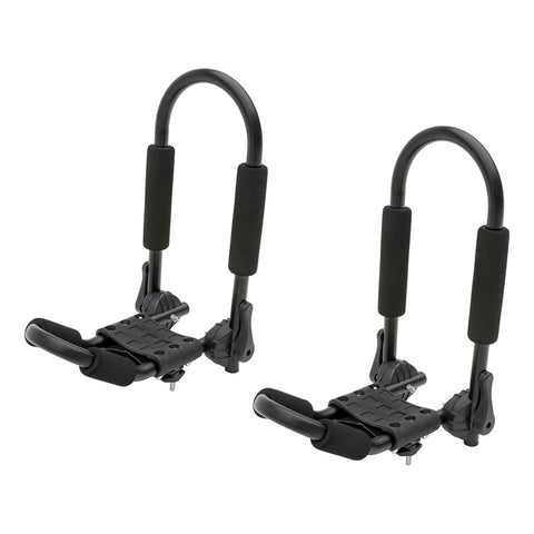 CURT Qualifies for Free Shipping CURT Adjustable Aluminum Roof Rack Kayak Holders #18320
