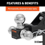 CURT Qualifies for Free Shipping CURT Adjustable Tri-Ball Mount #45799