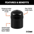 CURT Qualifies for Free Shipping CURT Ball Cover 2-5/16" Black #21811