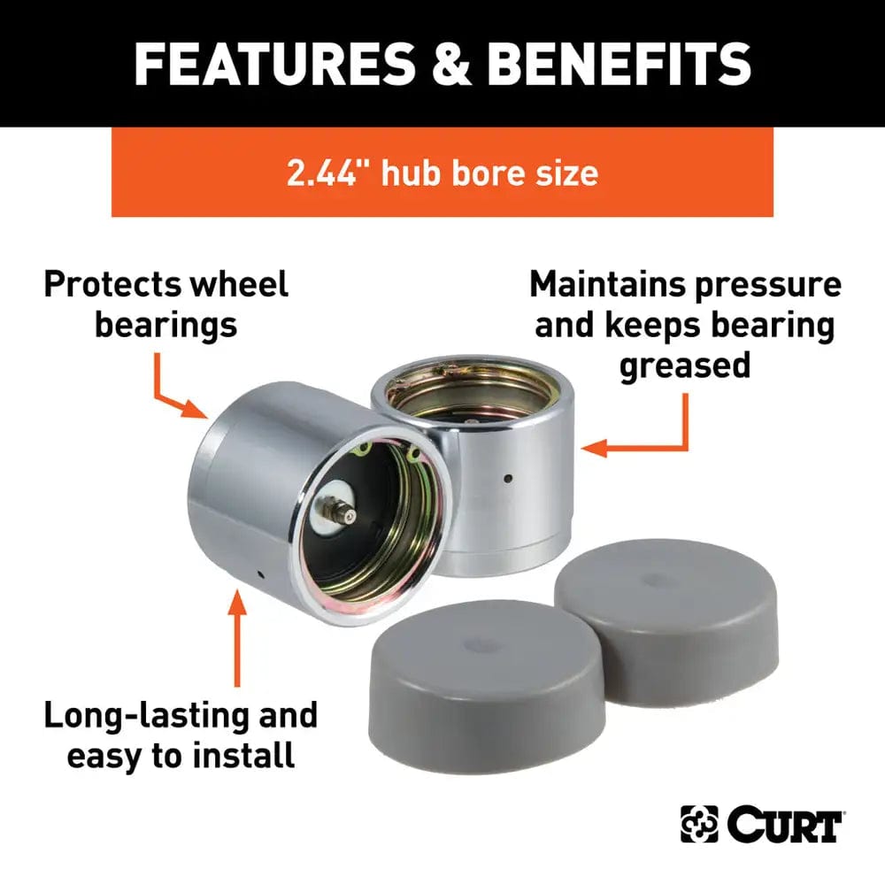 CURT Qualifies for Free Shipping CURT Bearing Protector 2.44" with Cover 2-pk #22244