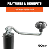 CURT Qualifies for Free Shipping CURT Bracket-Mount Swivel Jack with Top Handle #28300