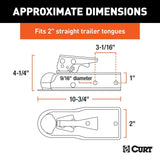 CURT Qualifies for Free Shipping CURT Class II 2" Channel 2" Ball 3500 lb #25153