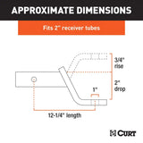CURT Qualifies for Free Shipping CURT Class III Ball Mount 2" x 3/4" x 12-1/4" Ball #45260