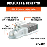CURT Qualifies for Free Shipping CURT Coupler 2" x 3" 3500 lb #25138