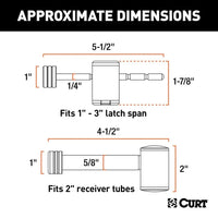 CURT Qualifies for Free Shipping CURT Hitch & Coupler Lock Set #23505