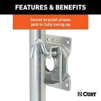 CURT Qualifies for Free Shipping CURT Jack Bolt-on Swivel 6” Dual Wheels 10