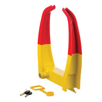 CURT Qualifies for Free Shipping CURT Wheel Chock Lock Yellow #23175