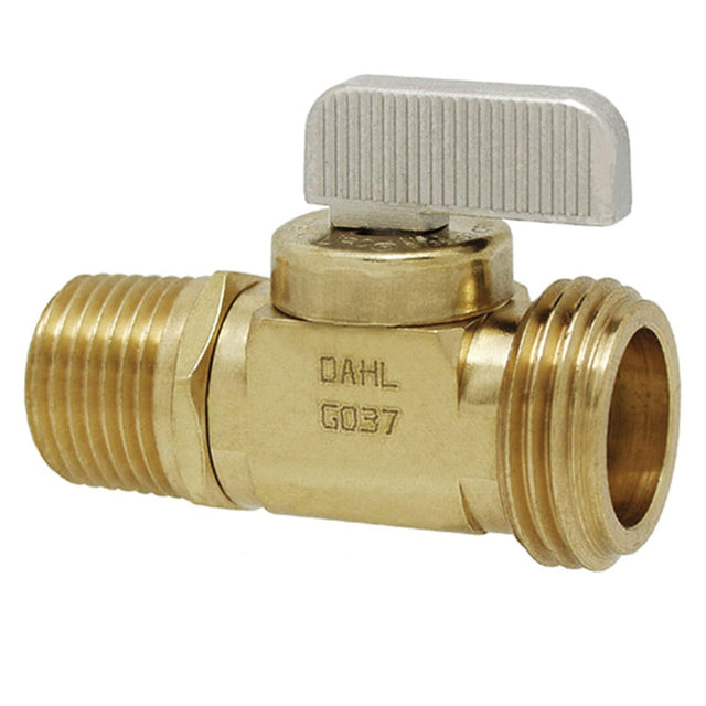 Dahl Qualifies for Free Shipping Dahl Drain Valve 1/2" Dual C or MIP x Hose Straight Pattern #121-01-04